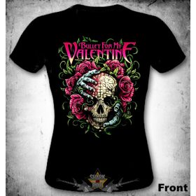 BULLET FOR MY VALENTINE - Skull & Rose.   női póló