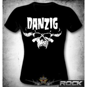 DANZIG - SKULL LOGO   MT.100.  női póló