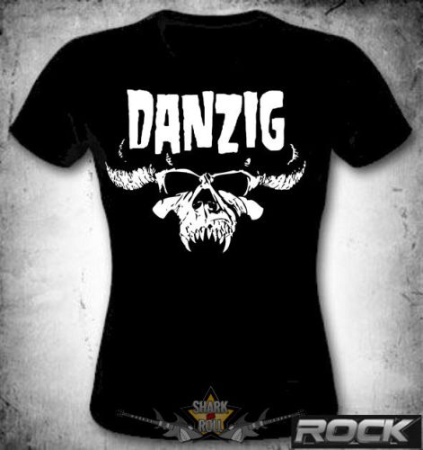 DANZIG - SKULL LOGO   MT.100.  női póló