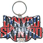   Lynyrd Skynyrd - Keychain.  Flag Logo  fém kulcstartó vagy medál