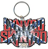   Lynyrd Skynyrd - Keychain.  Flag Logo  fém kulcstartó vagy medál