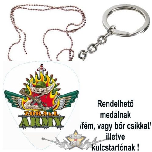 ZORALL - ARMY LOGO.  pengető nyaklánc