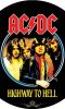 AC/DC - Highway to hell.  medál, dog tag.