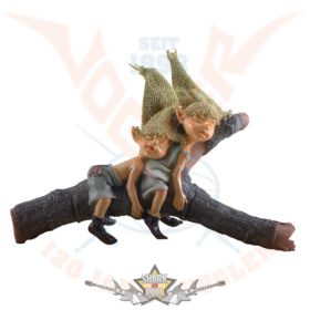   Completely finished - fáradt manók. 814-067.  fantasy dísz.