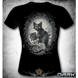 BLACK CAT.  MT.52.  nöi fantasy póló