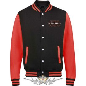   Star Wars - Unisex Varsity Jacket.  Episode VII Logo (Back Print). 