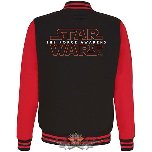 Star Wars - Unisex Varsity Jacket.  Episode VII Logo (Back Print). 