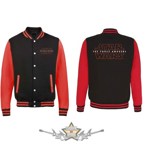 Star Wars - Unisex Varsity Jacket.  Episode VII Logo (Back Print). 