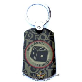 LAS VEGAS - ROLL AWAY.  fém kulcstartó