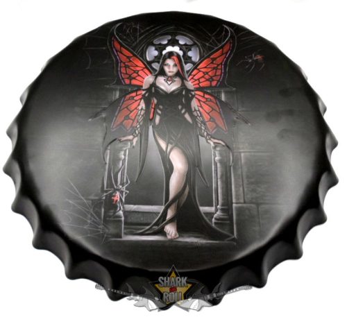 ANGEL Tin Sign Cafe Bar Pub Metal Art Poster Wall Plaque. 40.cm.  kerek fém tábla kép 