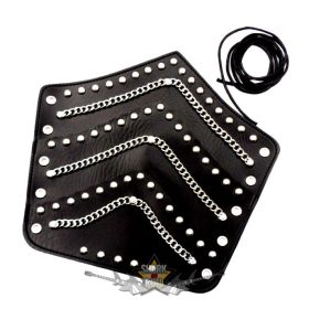   Alkarvédő - 3 soros. Gombszegecses + láncos - füzős. 1 db.  JVP. csuklószorító