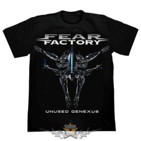 FEAR FACTORY - UNUSED GENEXUS.   férfi zenekaros póló FEAR FACTORY - UNUSED GENEXUS.   férfi zenekaros póló