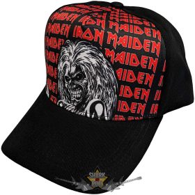   Iron Maiden - Unisex Baseball Cap - Eddie Logo Repeat.   Prémium baseball sapka