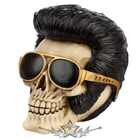   ELVIS - Koponya figura dekoratív koponya a király királya     koponya figura