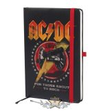  AC/DC - For Those About To Rock.  notebook A5 - licencelt termék .    napló, notesz
