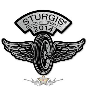   Sturgis Motorcycle Rally - Flying Wheel Pin.  USA import motoros fém  jelvény