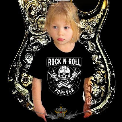ROCK N ROLL * FOREVER.  MT.422.  gyerek póló