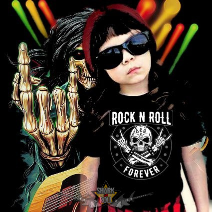 ROCK N ROLL * FOREVER.  MT.422.  gyerek póló
