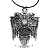 Harley Davidson - Skull wings logo JVP.   nyaklánc, medál
