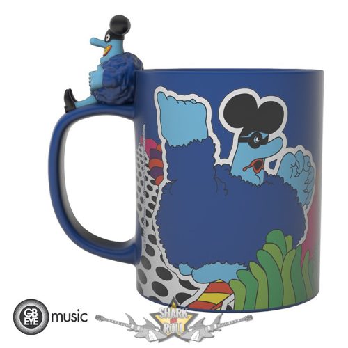 THE BEATLES - Mug 3D handle Blue Meanie. 3D bögre