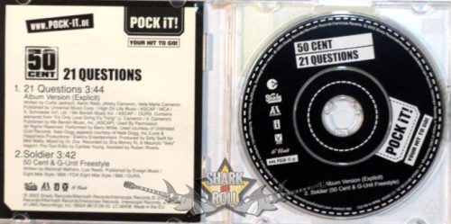 50 CENT - 21 QUESTIONS. Pock It. Mini Single CD. RITKA !