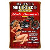   Majestic Motorcycle Repair - Vintage Metal Sign.  20X30.cm. fém tábla kép