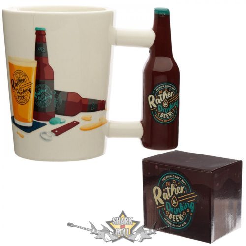 I'D RATHER BE DRINKING BEER - Sörösüveg Füllel. SMUG320..  bögre díszdobozban