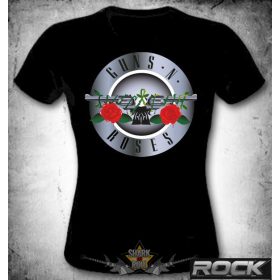 GUNS N ROSES  - CIRCLE LOGO.  MT.112.  női póló