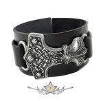   THOR HAMMER - Thor kalapács. Mjölnir férfi karkötő csuklópánt, csuklószorító. BE.