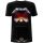 Metallica - Unisex T-Shirt.  Master of Puppets Tracks (Black) (Back Print).   férfi zenekaros póló
