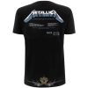 Metallica - Unisex T-Shirt.  Master of Puppets Tracks (Black) (Back Print).   férfi zenekaros póló