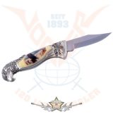   EAGLE HEAD - Jackknife eagle, steel blade. 20 x 18. cm. 774-1122.   hobby kés, bicska, tőr, dísztárgy