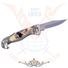   EAGLE HEAD - Jackknife eagle, steel blade. 20 x 18. cm. 774-1122.   hobby kés, bicska, tőr, dísztárgy