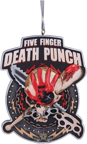 Five Finger Death Punch - Hanging Xmas Decoration 9.5cm. B5774U1  függő fantasy dísz,  /karácsonyi/