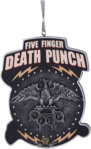 Five Finger Death Punch - Hanging Xmas Decoration 9.5cm. B5774U1  függő fantasy dísz,  /karácsonyi/