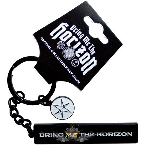Bring Me The Horizon - Keychain.  Text Logo 6-Point Star Charm. BMTHKEY02    import fém kulcstartó