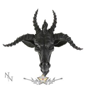   The Goat Of Mendes Plaque Baphomet Occult Wall Hanging. Mendes kecskéje Baphomet okkult fali akasztós plakett.23.cm. C0848c4.jpg   fantasy dísz
