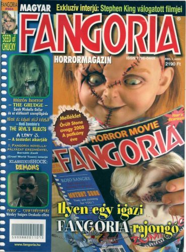 FANGÓRIA. Horrormagazin. 2005.1.szám. RITKASÁG !  könyv, újság