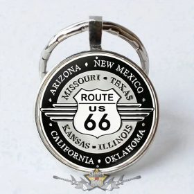 Route 66  - kulcstartó. klasszikus amerikai kulcstartó