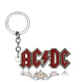 AC/DC-  RED Logo.   import fém kulcstartó