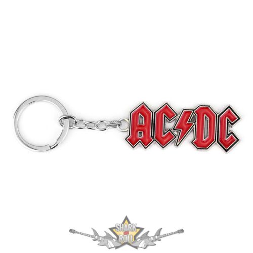 AC/DC -  RED Logo.   import fém kulcstartó
