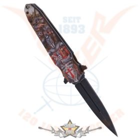   Knife Crusader knight. Keresztes lovag. L. 22.cm. KI. 13.cm. 774-8024.   hobby, bicska, tőr, dísztárgy