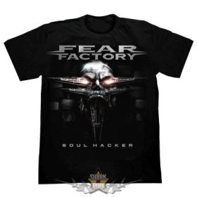 FEAR FACTORY - SOUL HACKER.   férfi zenekaros póló FEAR FACTORY - SOUL HACKER.   férfi zenekaros póló
