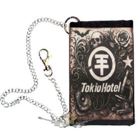 TOKIO HOTEL - BAND + LOGO. .  pénztárca lánccal