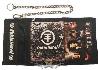 TOKIO HOTEL - BAND + LOGO. .  pénztárca lánccal
