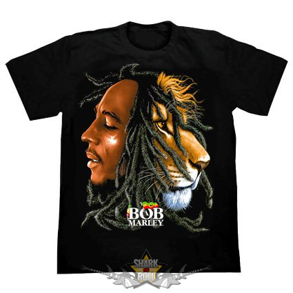 BOB MARLEY - LIONS HEART.  SD.  férfi zenekaros  póló. 