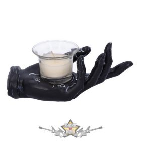   Tenyérjósló Jóslása Fekete Kiromancia Kézi Mécsestartó. U5529T1. . mécsestartó