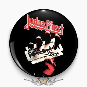 JUDAS PRIEST - Logo 2.  Button Badge. jelvény