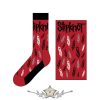 Slipknot - Unisex Ankle Socks.  Tribal S (Red) (UK Size 7 - 11)  boka  zokni