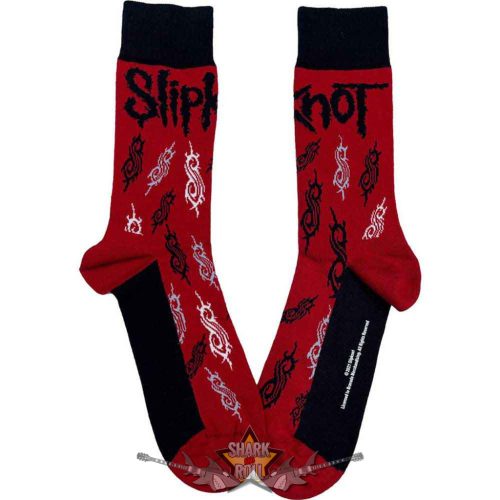 Slipknot - Unisex Ankle Socks.  Tribal S (Red) (UK Size 7 - 11)  boka  zokni